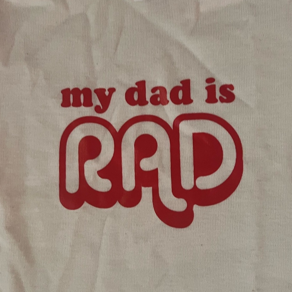 My Dad  is Rad Baby Onesie - Picture 2 of 4